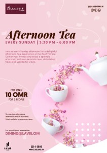 afternoon tea at terrace by la vie